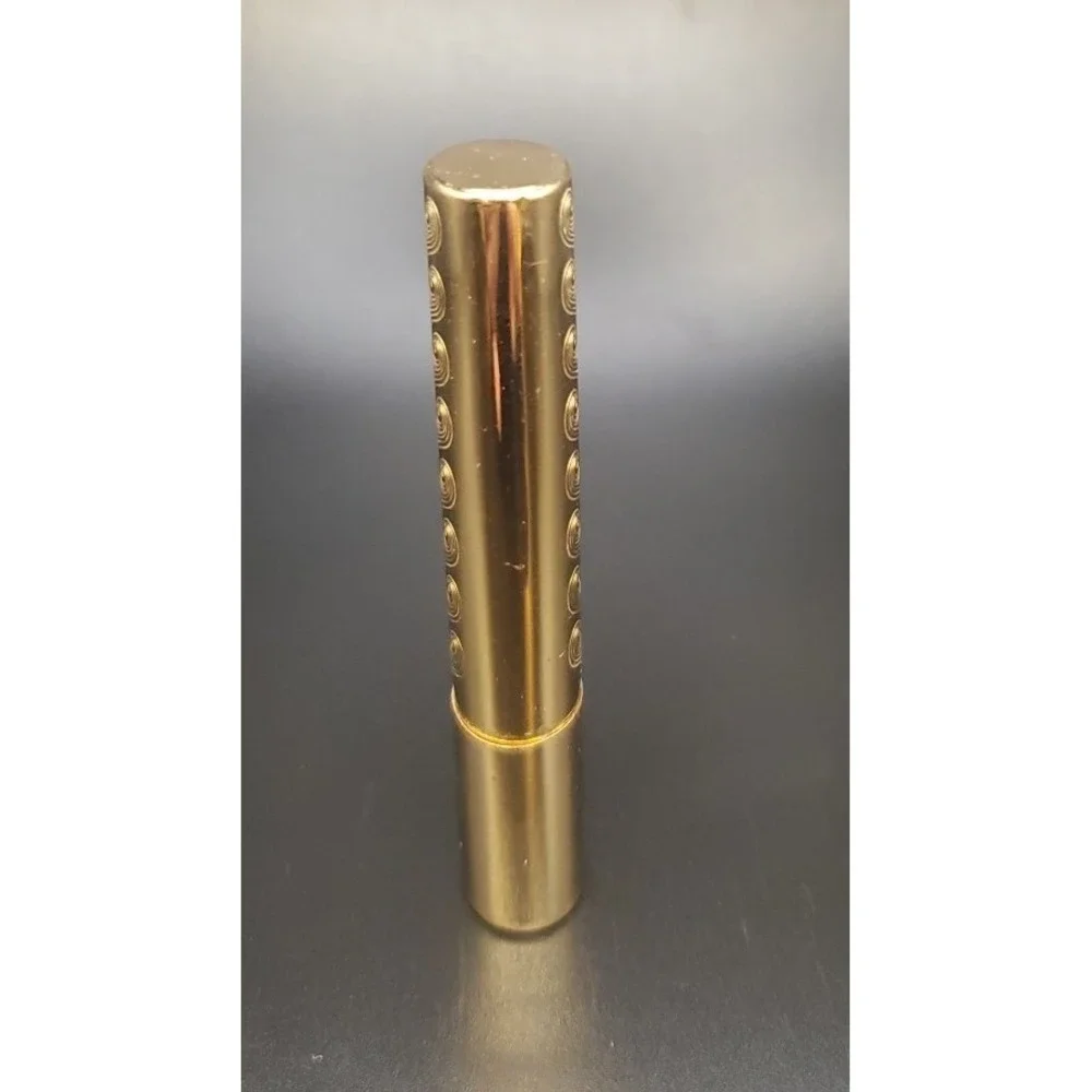 Vintage Collectable Dorothy Gray Etched Oval Lipstick Tube Gold Tone Retractable